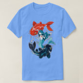 リトルマーメイドとコイ魚 Tシャツ (デザイン正面)
