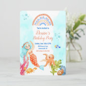 リトルマーメイドと友達の誕生日 招待状 (スタンド正面)