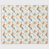 リトルマーメイドと花の子供 ラッピングペーパー (フラット)