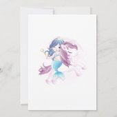 リトルマーメイドと魔法リトルガーリー誕生日 招待状 (裏面)