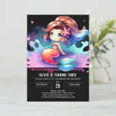 リトルマーメイドの海の誕生日 招待状 (スタンド正面)