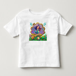 リトルマーメイドの誕生日ガールパーティー - アンダーザシー トドラーTシャツ