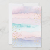 リトルマーメイドの誕生日パーティー　海の下の招待状 招待状 (裏面)