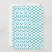 リトルマーメイドの誕生日招待状 招待状 (裏面)