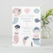 リトルマーメイドアンダーシー魔法誕生日 招待状 (スタンド正面)