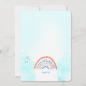 リトルマーメイドアンドフレンズ誕生日 招待状 (裏面)