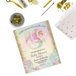 リトルマーメイドウォーターカラーベビーシャワー予算