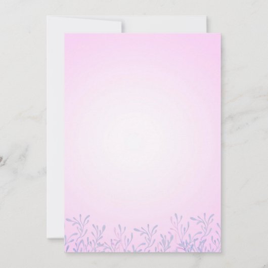 リトルマーメイドキッズダブルお祝い誕生日 招待状 (裏面)