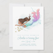 リトルマーメイドザシー誕生日招待状 招待状 (正面)