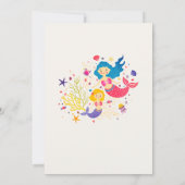 リトルマーメイドシーブリーズベビーシャワー 招待状 (裏面)