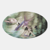 リトルマーメイドシール 楕円形シール (正面)