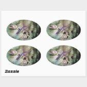 リトルマーメイドシール 楕円形シール (シート)