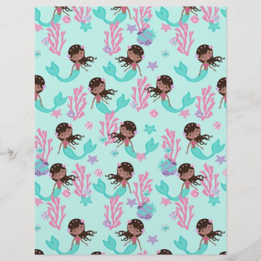 リトルマーメイドスクラップブック紙オウム1 (正面)