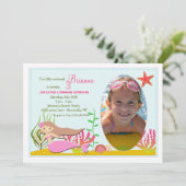 リトルマーメイドフォト招待状 招待状 (スタンド正面)