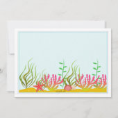 リトルマーメイドフォト招待状 招待状 (裏面)