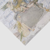 リトルマーメイドフランスのファンタジーの切り離しヴィンテージ 薄葉紙 (詳細)