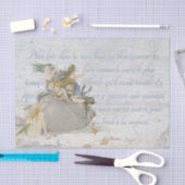 リトルマーメイドフランスのファンタジーの切り離しヴィンテージ 薄葉紙 (クラフト)