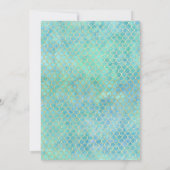 リトルマーメイドベビーシャワー招待状マーメイドベビー 招待状 (裏面)