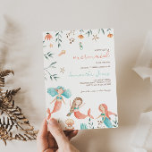 リトルマーメイドベビーシャワー招待状 招待状