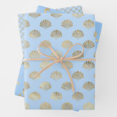 リトルマーメイドベビーシャワー男女兼用誕生日 ラッピングペーパーシート (インサイチュ)