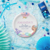 リトルマーメイドベビーシャワー紙プレート ペーパープレート (パーティー)