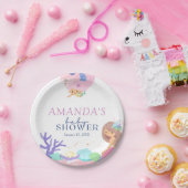 リトルマーメイドベビーシャワー紙プレート ペーパープレート (パーティー)