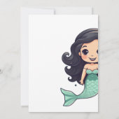 リトルマーメイドマジカル誕生日招待状パーティー 招待状 (裏面)
