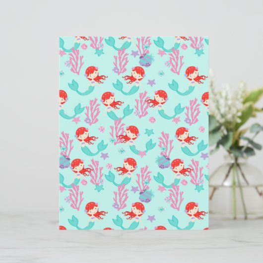 リトルマーメイド両面スクラップブック紙オーバーン2 (スタンド正面)