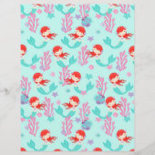 リトルマーメイド両面スクラップブック紙オーバーン2 (正面)