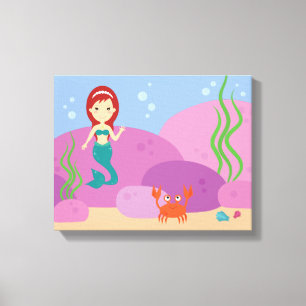 リトルマーメイド子供部屋キッズルームcamvasプリント キャンバスプリント