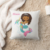 リトルマーメイド装飾用クッションパーソナライズされた- クッション (ブランケット)