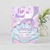リトルマーメイド誕生日アンダーザシーパーティー 招待状 (スタンド正面)