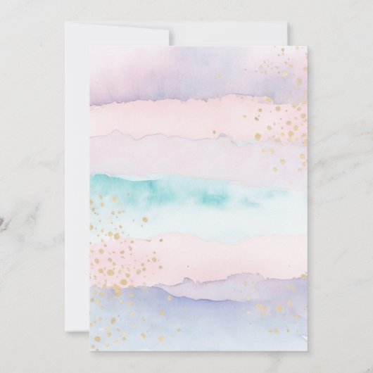 リトルマーメイド誕生日バッシュザシーインベイト 招待状 (裏面)