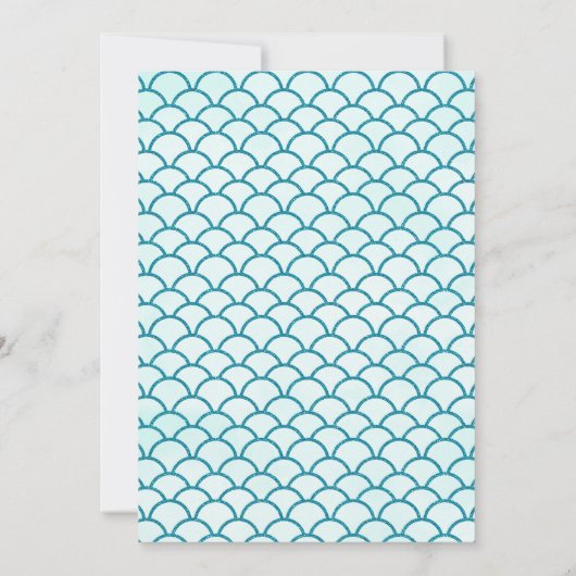 リトルマーメイド誕生日招待状 招待状 (裏面)