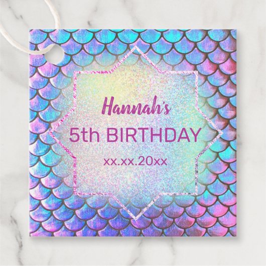 リトルマーメイド誕生日 フェイバータグ (正面)