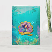 リトルマーメイド バースデーガール パーティー - アンダーザシー 招待状 (裏面)