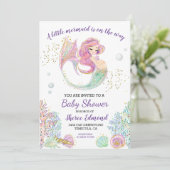 リトルマーメイド ベイビーシャワー 招待状 (スタンド正面)