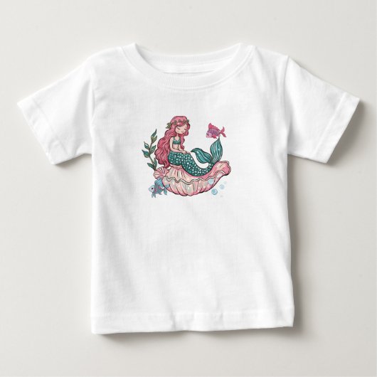 リトルマーメイド ベビーTシャツ (正面)