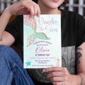 リトルマーメイド ワンダーランド 1歳の誕生日パーティー 招待状