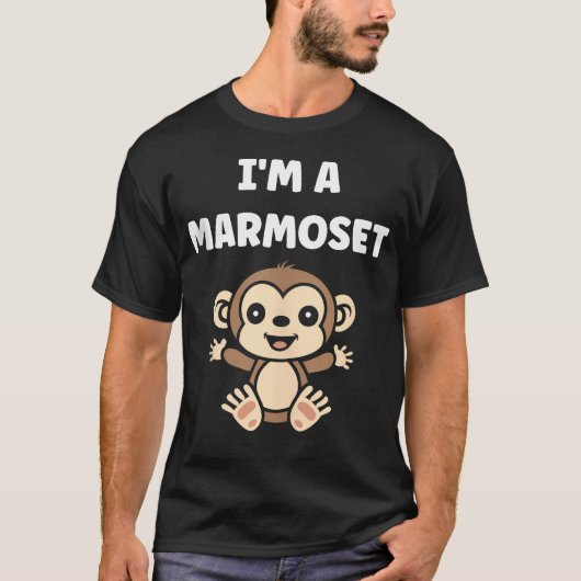 リトルマーモセット おサル 動物 動物好き I39M A Tシャツ (正面)