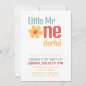 リトルミスターオネダーフルレトログルービーファースト 招待状 (正面)