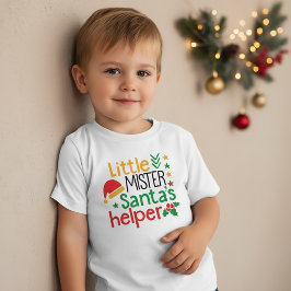 リトルミスターメリークリスマスのサンタのヘルパー Tシャツ