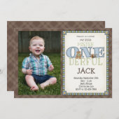 リトルミスターワンダーフル写真招待状 招待状 (正面/裏面)