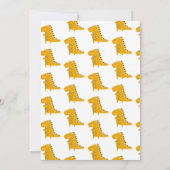 リトルミスターワンダーフル恐竜の少年誕生日 招待状 (裏面)