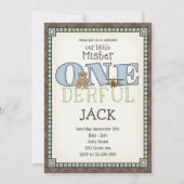 リトルミスターワンダーフル誕生日招待状 招待状 (正面)