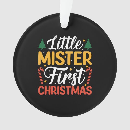 リトルミスター初めてのクリスマス-おもしろいクリスマス オーナメント (正面)