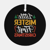 リトルミスター初めてのクリスマス-おもしろいクリスマス ガラスオーナメント (裏面)