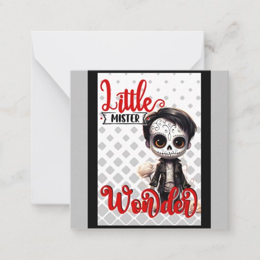 リトルミスター_糖スカル ノートカード (正面)