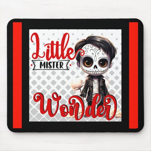 リトルミスター_糖スカル マウスパッド (正面)