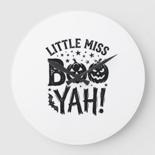 リトルミスブーヤハロウィン ヴィンテージTシャツ デザイン ラージ壁時計
